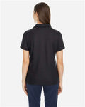 Core 365 CE112W Women's Fusion ChromaSoft Pique Polo - Black - model back