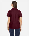 Core 365 CE112W Women's Fusion ChromaSoft Pique Polo - Burgundy - model back