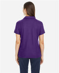 Core 365 CE112W Women's Fusion ChromaSoft Pique Polo - Campus Purple - model back