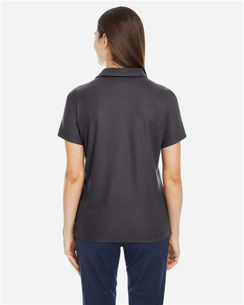Core 365 CE112W Women's Fusion ChromaSoft Pique Polo - Carbon - model back