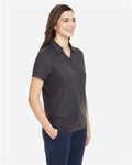 Core 365 CE112W Women's Fusion ChromaSoft Pique Polo - Carbon - model side
