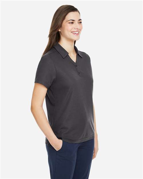 Core 365 CE112W Women's Fusion ChromaSoft Pique Polo - Carbon - model side