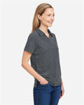 Core 365 CE112W Women's Fusion ChromaSoft Pique Polo - Carbon Heather - model side