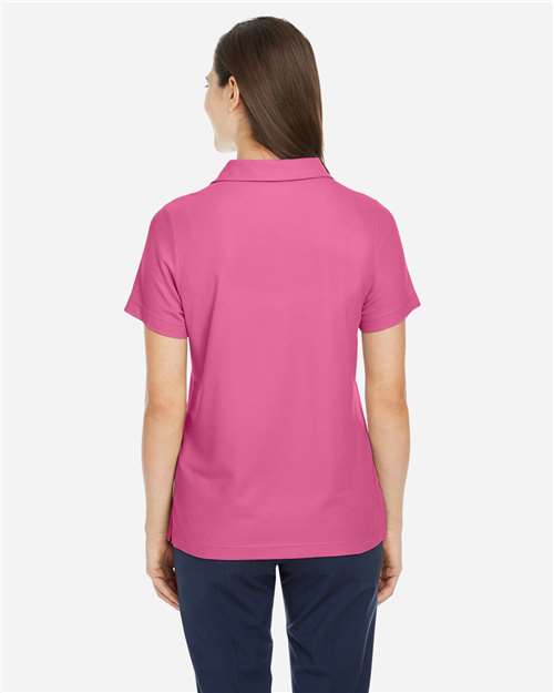 Core 365 CE112W Women's Fusion ChromaSoft Pique Polo - Charity Pink - model back