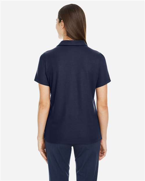Core 365 CE112W Women's Fusion ChromaSoft Pique Polo - Classic Navy - model back