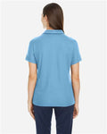 Core 365 CE112W Women's Fusion ChromaSoft Pique Polo - Columbia Blue - model back