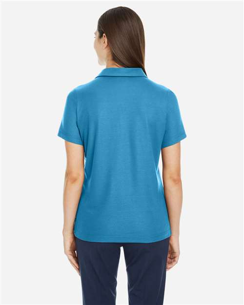 Core 365 CE112W Women's Fusion ChromaSoft Pique Polo - Electric Blue - model back