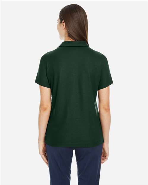 Core 365 CE112W Women's Fusion ChromaSoft Pique Polo - Forest - model back