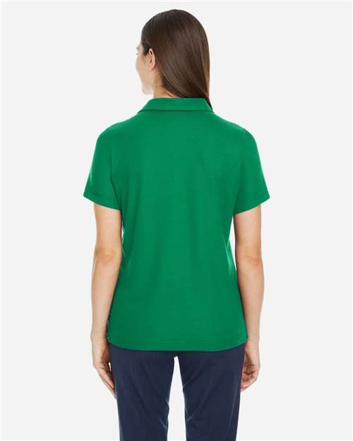 Core 365 CE112W Women's Fusion ChromaSoft Pique Polo - Kelly Green - model back