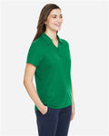 Core 365 CE112W Women's Fusion ChromaSoft Pique Polo - Kelly Green - model side