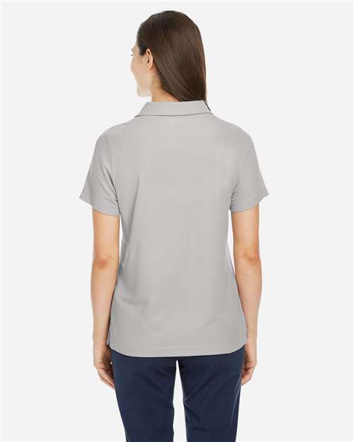 Core 365 CE112W Women's Fusion ChromaSoft Pique Polo - Platinum - model back