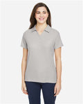 Core 365 CE112W Women's Fusion ChromaSoft Pique Polo - Platinum - model front