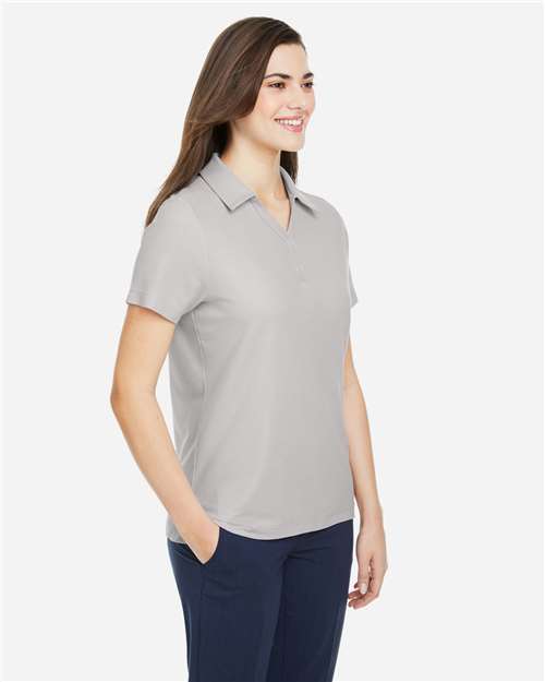 Core 365 CE112W Women's Fusion ChromaSoft Pique Polo - Platinum - model side