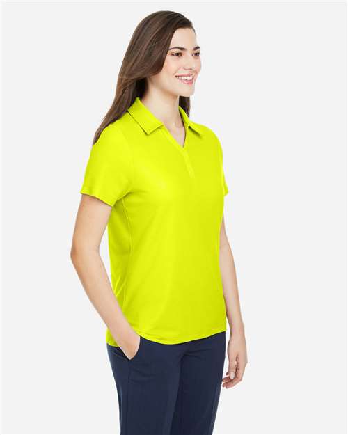 Core 365 CE112W Women's Fusion ChromaSoft Pique Polo - Safety Yellow - model side