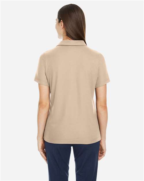 Core 365 CE112W Women's Fusion ChromaSoft Pique Polo - Stone - model back