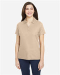 Core 365 CE112W Women's Fusion ChromaSoft Pique Polo - Stone - model front