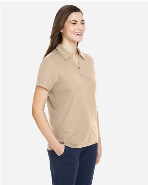 Core 365 CE112W Women's Fusion ChromaSoft Pique Polo - Stone - model side