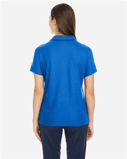 Core 365 CE112W Women's Fusion ChromaSoft Pique Polo - True Royal - model back