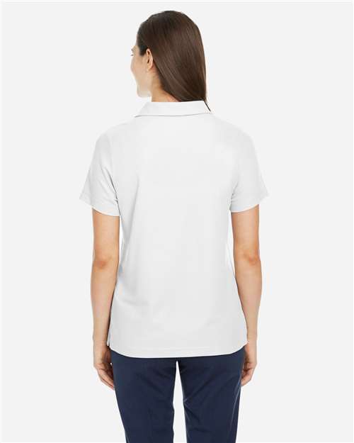 Core 365 CE112W Women's Fusion ChromaSoft Pique Polo - White - model back