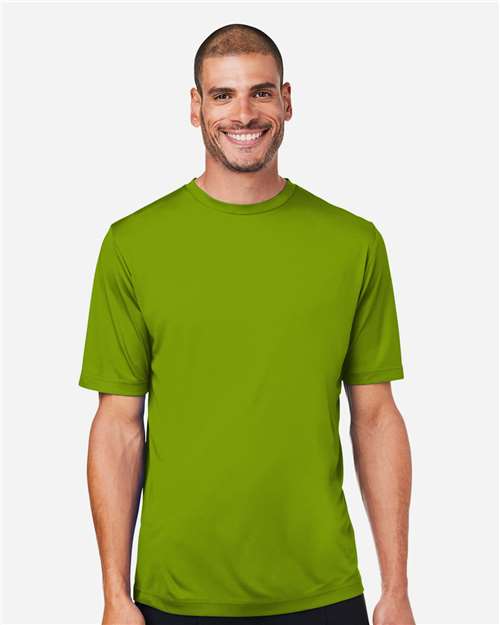 Core 365 CE10 Unisex Capital Performance T-Shirt - Acid Green - model front