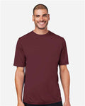 Core 365 CE10 Unisex Capital Performance T-Shirt - Burgundy - model front