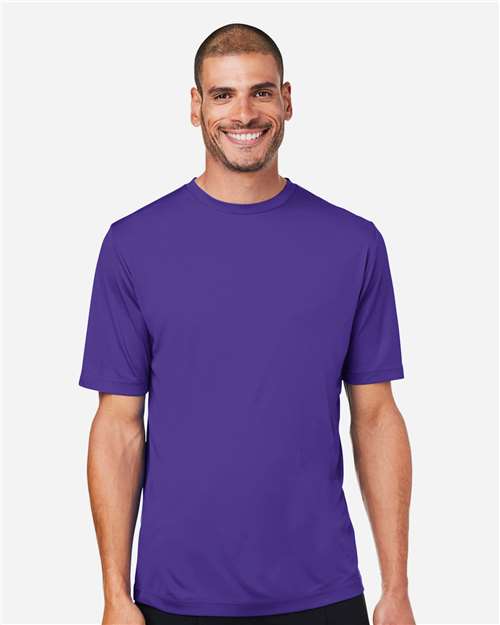 Core 365 CE10 Unisex Capital Performance T-Shirt - Campus Purple - model front