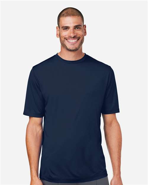 Core 365 CE10 Unisex Capital Performance T-Shirt - Classic Navy - model front