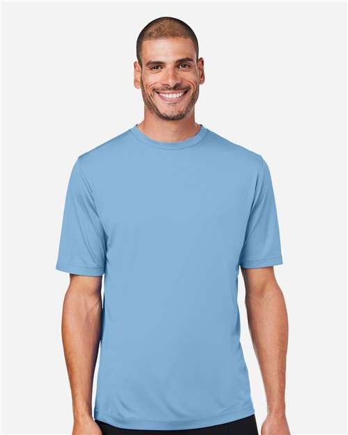 Core 365 CE10 Unisex Capital Performance T-Shirt - Columbia Blue - model front