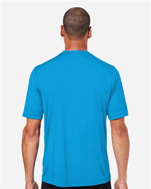Core 365 CE10 Unisex Capital Performance T-Shirt - Electric Blue - model back