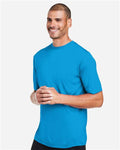 Core 365 CE10 Unisex Capital Performance T-Shirt - Electric Blue - model side