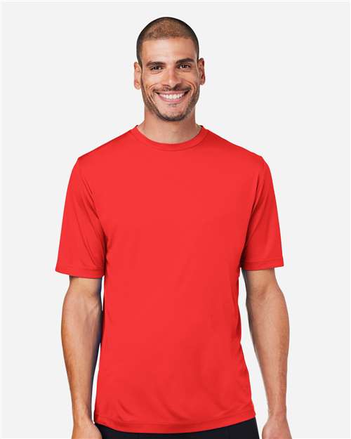 Core 365 CE10 Unisex Capital Performance T-Shirt - Marina Red - model front