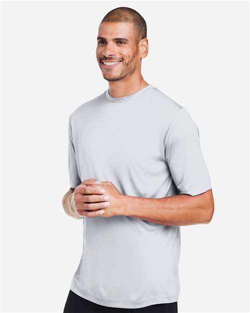 Core 365 CE10 Unisex Capital Performance T-Shirt - Platinum - model side