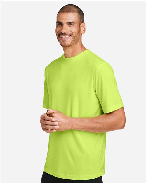 Core 365 CE10 Unisex Capital Performance T-Shirt - Safety Yellow - model side
