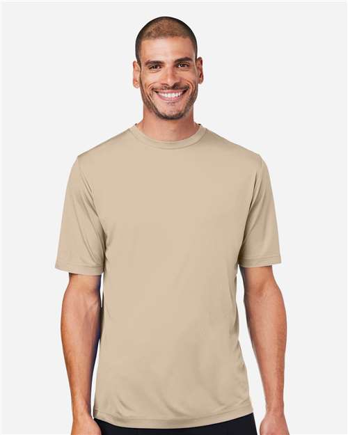Core 365 CE10 Unisex Capital Performance T-Shirt - Stone - model front