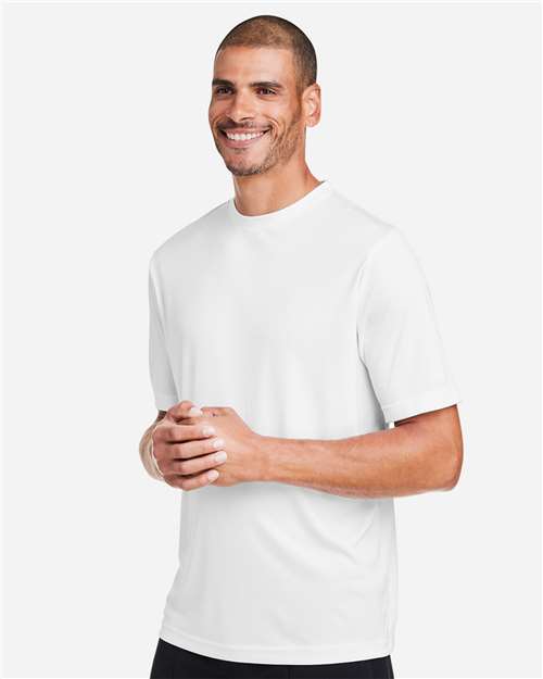 Core 365 CE10 Unisex Capital Performance T-Shirt - White - model side