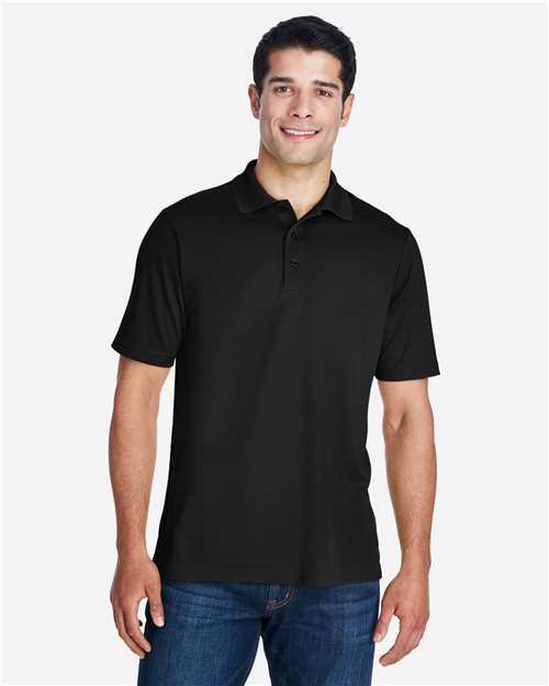Core 365 88181 Origin Performance Piqué Polo - Black - model front
