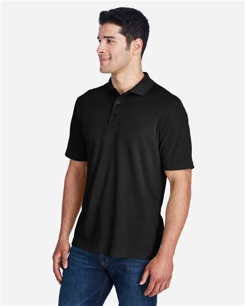Core 365 88181 Origin Performance Piqué Polo - Black - model side
