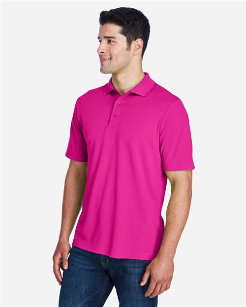 Core 365 88181 Origin Performance Piqué Polo - Bright Magenta - model side