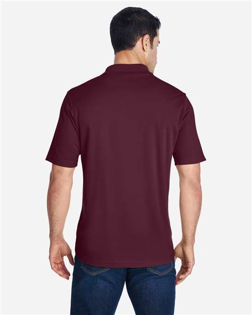 Core 365 88181 Origin Performance Piqué Polo - Burgundy - model back