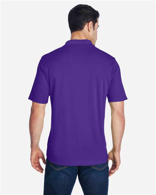 Core 365 88181 Origin Performance Piqué Polo - Campus Purple - model back