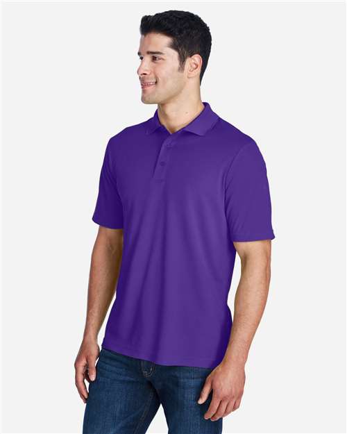 Core 365 88181 Origin Performance Piqué Polo - Campus Purple - model side