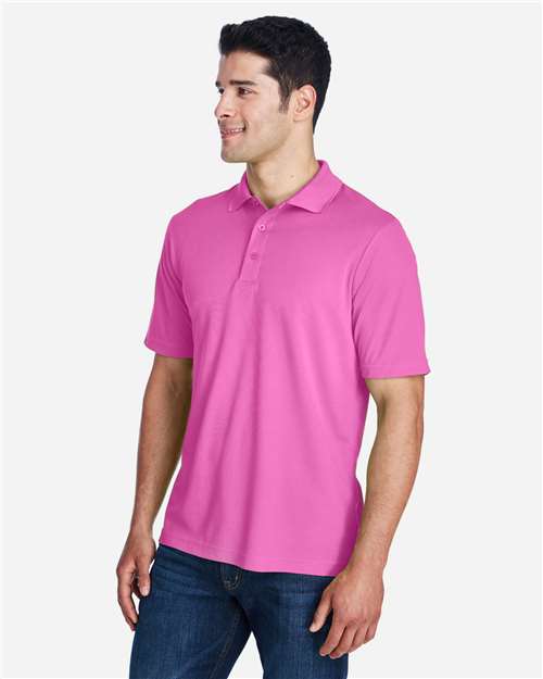Core 365 88181 Origin Performance Piqué Polo - Charity Pink - model side