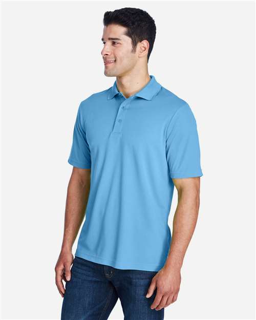 Core 365 88181 Origin Performance Piqué Polo - Columbia Blue - model side