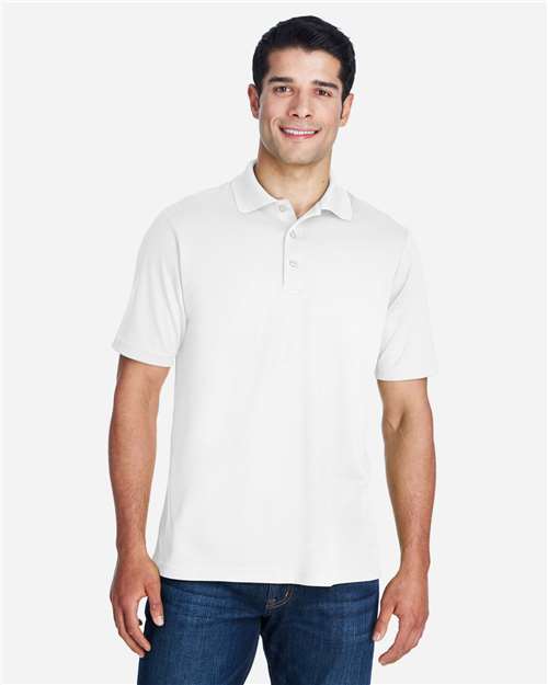 Core 365 88181 Origin Performance Piqué Polo - White - model front