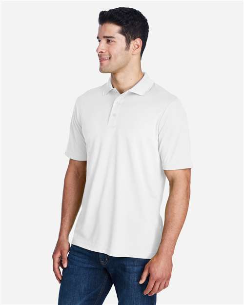 Core 365 88181 Origin Performance Piqué Polo - White - model side