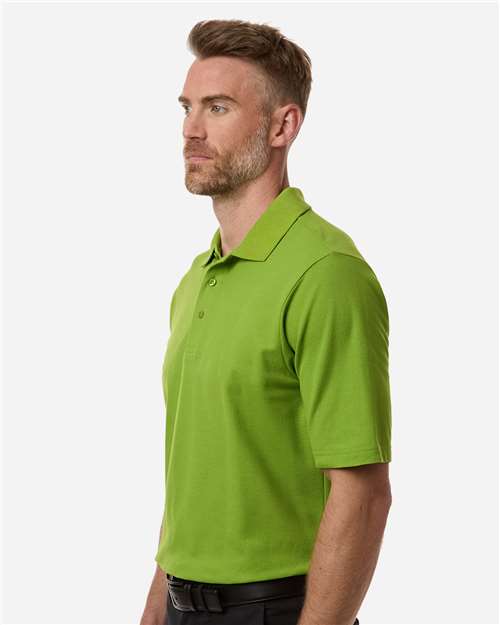 Core 365 CE106 Men's Resolve CVC Performance Pique Polo - Acid Green - model side