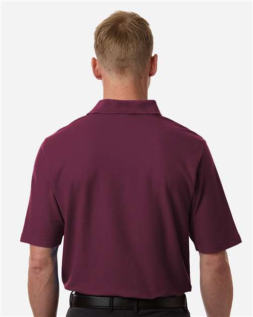 Core 365 CE106 Men's Resolve CVC Performance Pique Polo - Burgundy - model back