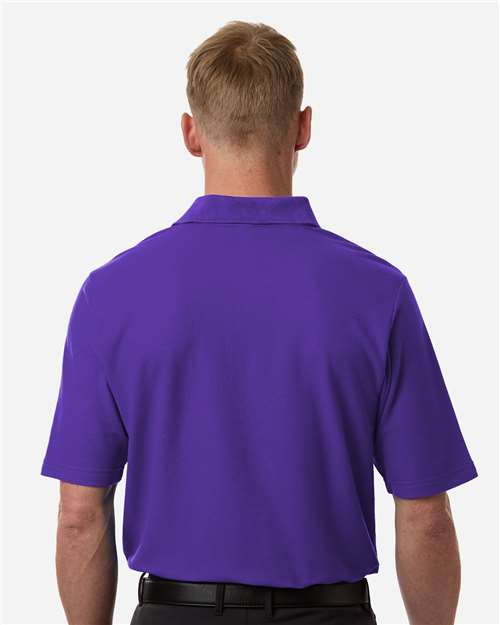 Core 365 CE106 Men's Resolve CVC Performance Pique Polo - Campus Purple - model back
