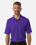 Core 365 CE106 Men's Resolve CVC Performance Pique Polo - Campus Purple - model front