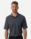 Core 365 CE106 Men's Resolve CVC Performance Pique Polo - Carbon - model front